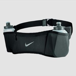 Nike double pocket flessen hardloopband zwart
