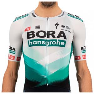 Sportful Bora Hansgrohe Bomber Jersey - Fietsshirt, grijs/wit/turkoois