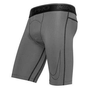 Nike Pro Long Short grau/schwarz Größe M
