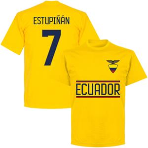 Retake Ecuador Estupiñán 7 Team T-shirt - Geel