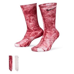 Nike Socken Everyday Plus Cush Crew Tie-Dye 2-er Pack - Rot/Weiß