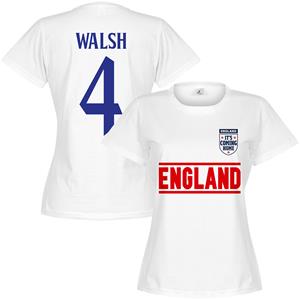 Retake Engeland Walsh 4 Dames Team T-Shirt - Wit - 10