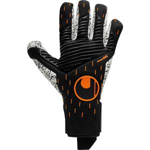 uhlsport Speed Contact Supergrip+ Finger Surround Torwarthandschuhe Herren schwarz/weiß/fluo orange