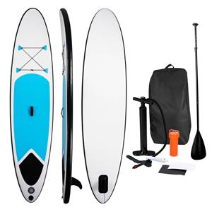 Sup Board - Opblaasbaar Paddle Board - Complete Set - 305 X 71 Cm ax. 100kg - Blauw/wit