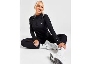adidas Trainingsshirt Techfit 1/4 Reißverschluss - Schwarz/Weiß Damen