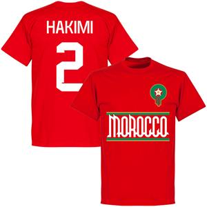 Retake Marokko Hakimi 2 Team T-Shirt - Rood - Kinderen