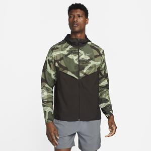 Nike Repel Windrunner Hardloopjack met camouflageprint voor heren - Groen