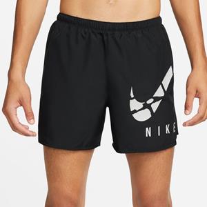 Nike Dri-Fit Challenger 5 Inch Brief-Lined Run Division schwarz/grün Größe L