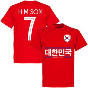 Retake Zuid Korea Son 7 Team T-Shirt - Rood - Kinderen
