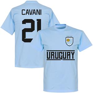 Retake Uruguay Cavani 21 Team T-Shirtichtblauw - Kinderen - 10 Years
