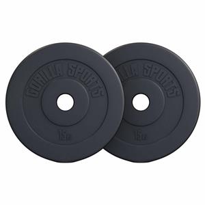 Gorilla Sports Gewichtsschijven - Olympisch - Halterschijf - 2 X 15 Kg -