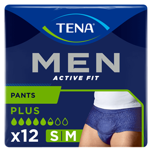 TENA Men Active Fit Plus - S/M - 12 Stuks