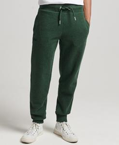 Superdry Male Geborduurde Vintage Logo Joggingbroek van Biologisch Katoen Groen Grootte: L