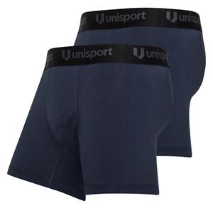 Unisport Boxer Shorts 2-er Pack - Navy Kinder