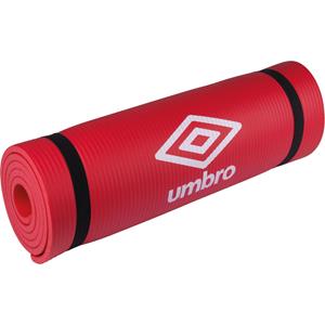 Umbro Yoga Mat - 190 X 58 X 1 Cm et Transport Band - Extra Soft En 1 Cm Dik - Anti-slip Fitness Mat - Rood