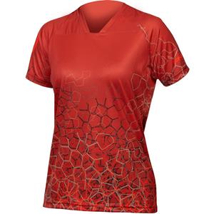 Endura - Women's Singletrack Print T-Shirt LTD - Fietsshirt, rood