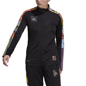 Adidas Tiro Pride Trainingsjack - Black / Multicolor - Dames