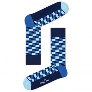 Happy Socks Filled Optic Sock - Multifunctionele sokken, blauw