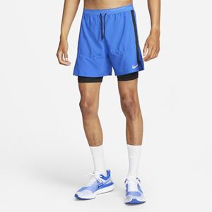 Nike Laufshorts Dri-FIT Stride - Blau/Schwarz/Silber