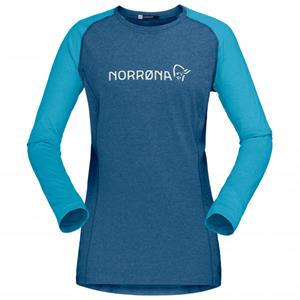 Norrøna Women's Fjørå Equaliser Lightweight Long Sleeve - Fietsshirt, blauw