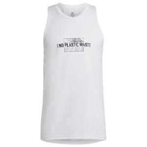 adidas Tank Top Own The Run End Plastic Waste - Wit