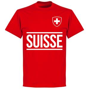 Retake Zwitserland Team T-Shirt - Rood - Kinderen