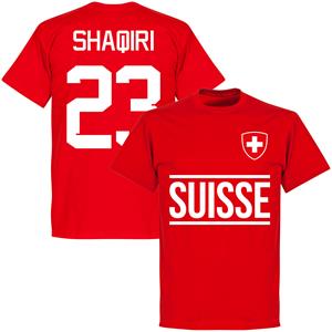 Retake Zwitserland Shaqiri 23 Team T-Shirt - Rood