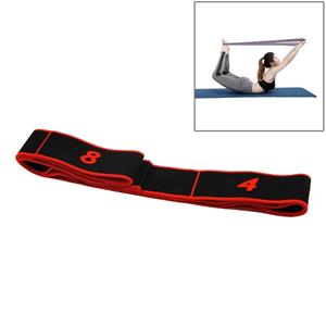 Huismerk 8 Rooster Yoga Stretch Band Dance Elastic Band Resistance Band (Rood)