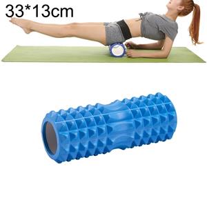 Huismerk Yoga Pilates fitness EVA roller muscle ontspannings massage grootte: 33cm x 13cm (blauw)