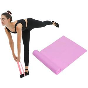 Huismerk 3 stks latex yoga stretch elastische riem hip squat resistance band specificatie: 1500x150x0.35mm (puur paars)