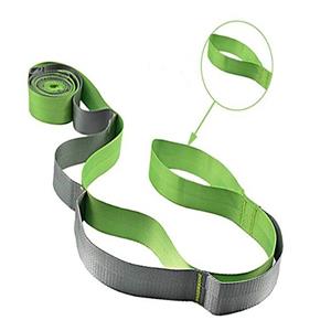 Huismerk 12 Rooster Yoga Belt Stretch Splitst weerstand band grootte: 250 x 3 8 cm (Groen)
