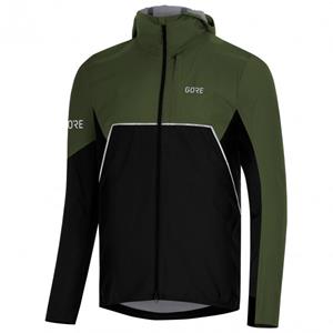 Gore Wear R7 Partial Gtx I Hooded Jacket Zwart/Donkergroen