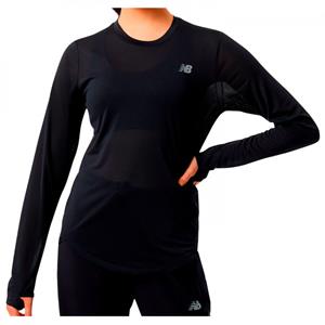 New Balance Women's Accelerate Long Sleeve Top - Hardloopshirt, zwart