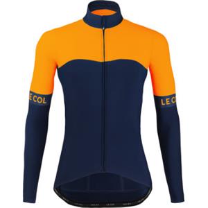 LE COL Womens Sport Long Sleeve Jersey AW22 - Navy-Saffron}