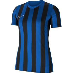 Nike Voetbalshirt Dri-FIT Striped Division IV - Blauw/Zwart/Wit Dames