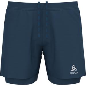 Odlo 2-In-1 Zeroweight 5 Inch - Laufshorts Blue Wing Teal M