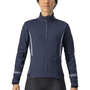 Castelli Women's Dinamica 2 Jacket AW22 - SAVILE BLUE-SILVER REFLEX}