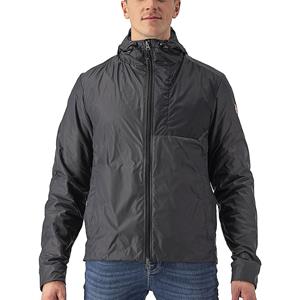 Castelli Riscalda Puffy Jacket AW22 - Dark Grey- Electric Lime}