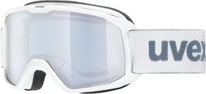 Uvex Elemnt FM Skibrille Farbe: 1030 white mat, mirror silver/blue S2))