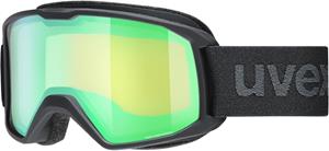 Uvex Elemnt FM Skibrille Farbe: 2030 black mat, mirror green/lasergold lite S2))