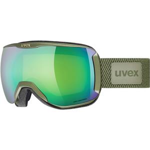 Uvex Downhill 2100 CV Planet Skibrille Farbe: 8030 croco mat, mirror green/colorvision green S2))