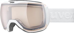 Uvex Downhill 2100 Variomatic Skibrille Farbe: 1030 white mat, mirror silver/variomatic clear S1-S3))