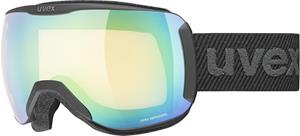 Uvex Downhill 2100 Variomatic Skibrille Farbe: 2130 black mat, mirror green/variomatic clear S1-S3))