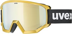 Uvex Athletic CV Skibrille Brillenträger chrome Farbe: 6030 chrome gold, mirror gold/colorvision green S2))