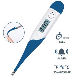 Premium Commerce Thermometer Lichaam - Koortsthermometer Voor Volwassenen - Blauw - Incl. Opbergcase En Handleiding!
