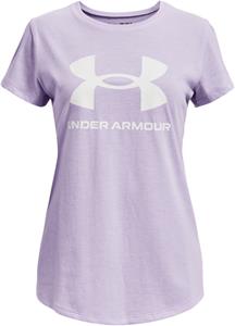 UNDER ARMOUR Sportstyle Logo kurzarm Trainingsshirt Mädchen 515 - nebula purple/white
