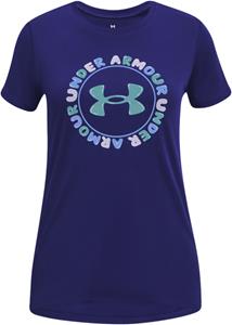 UNDER ARMOUR Tech Fade Logo kurzarm Trainingsshirt Mädchen 468 - sonar blue/nebula purple/baja blue