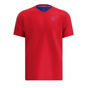 BIDI BADU Crew Inside Out V-Neck Tennisshirt Jungen RDBL - red, blue