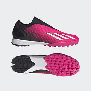 adidas X Speedportal .3 Laceless TF Own Your Football - Pink/Zero Metallic/Schwarz
