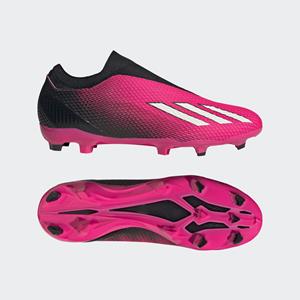 adidas X Speedportal .3 Laceless FG Own Your Football - Pink/Zero Metallic/Schwarz